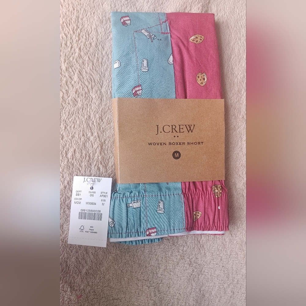 J. Crew Red and Blue Men's Woven Boxers